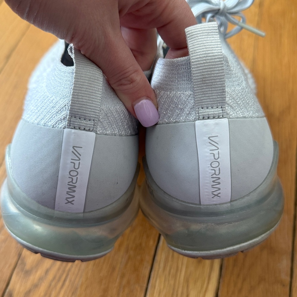 Nike Air VaporMax Flyknit 3 Pure Platinum Sneakers - Picture 7 of 10